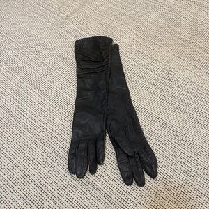 New Mossimo Black Long Leather Gloves
